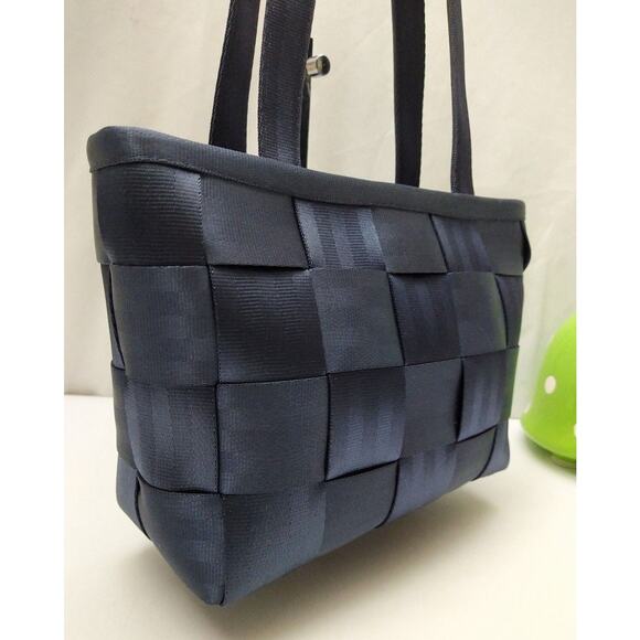 Harveys The Original Seatbelt Dark Blue Nylon Double Handle Tote Shoulder Bag - Picture 3 of 13